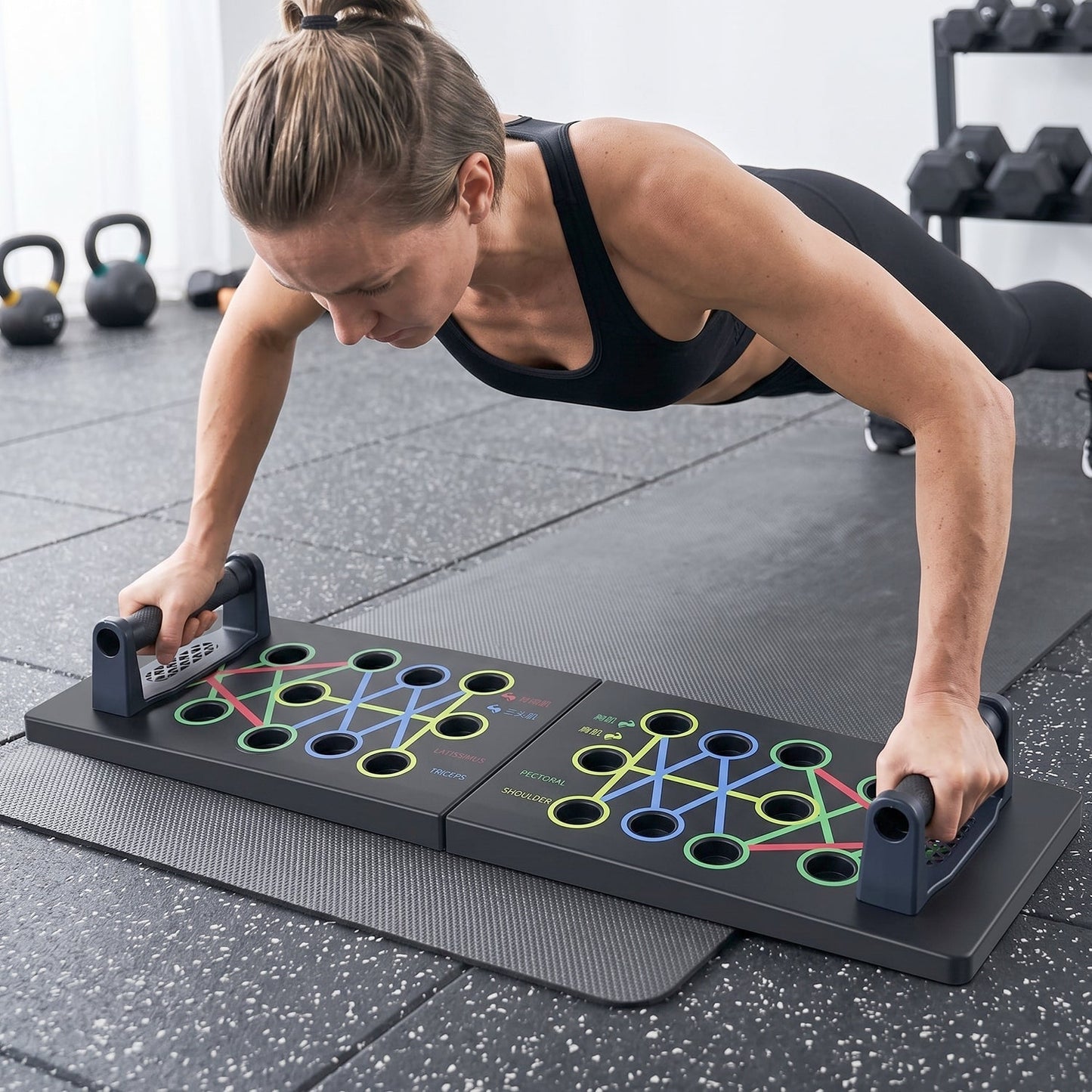 Push up board exercise use