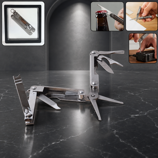 Stainless Steel 8-in-1 Multipurpose Pocket Tool Kit