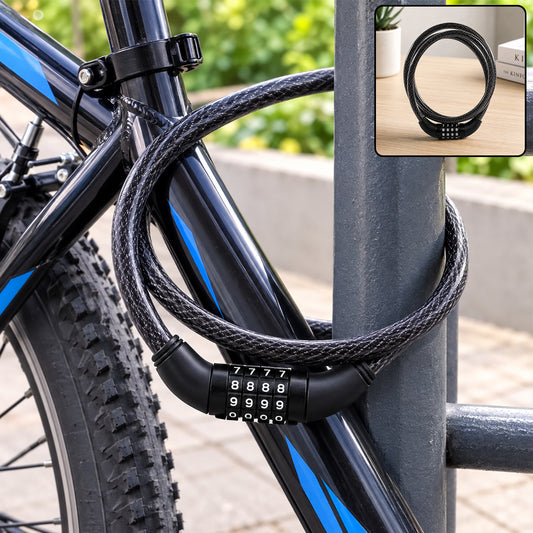 Heavy Duty Multi-Purpose Plastic combination Lock for Helmet & Multi Use