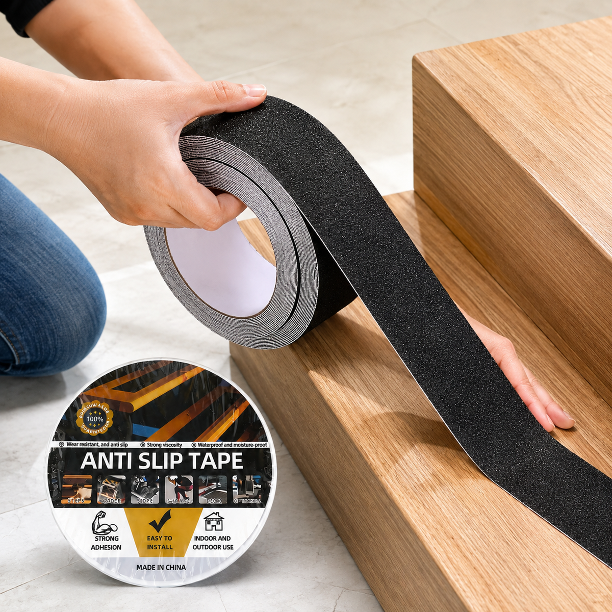 Heavy Duty Anti-Slip Safety Grip Tape Roll 5 cm x 5 m (1 Pc)