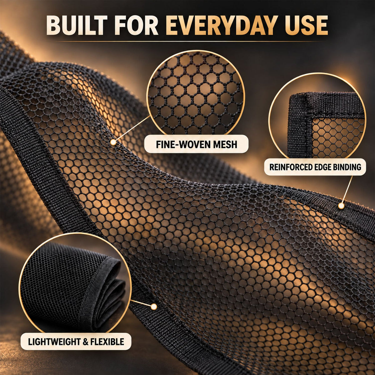 Safety net mesh detail