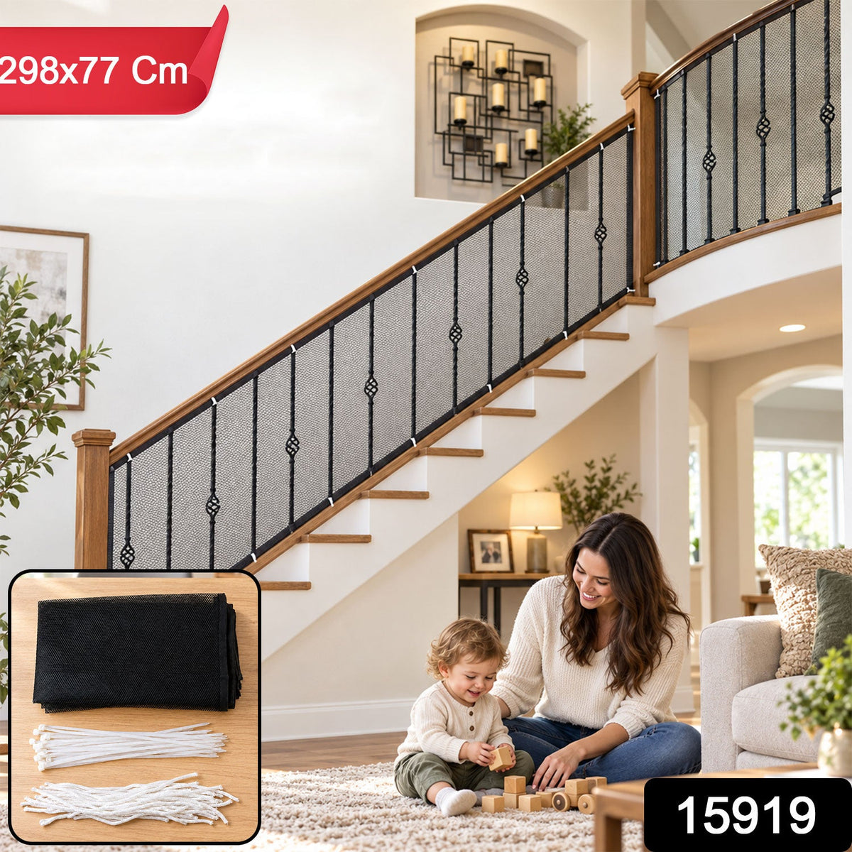 Balcony safety net pack