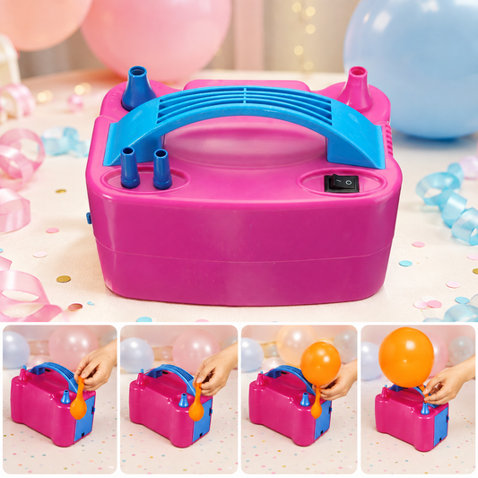 Portable Dual Nozzle Electric Balloon Blower Pump Inflator