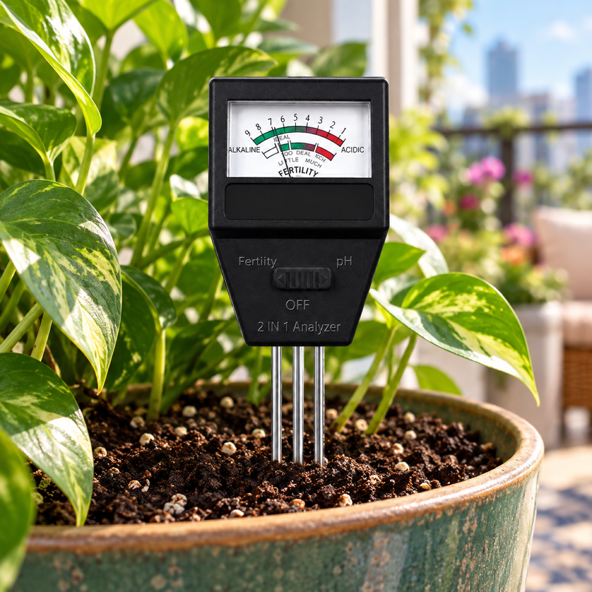2 in 1 Soil Meter â€“ Accurate pH & Fertility Testing for Gardens showcase