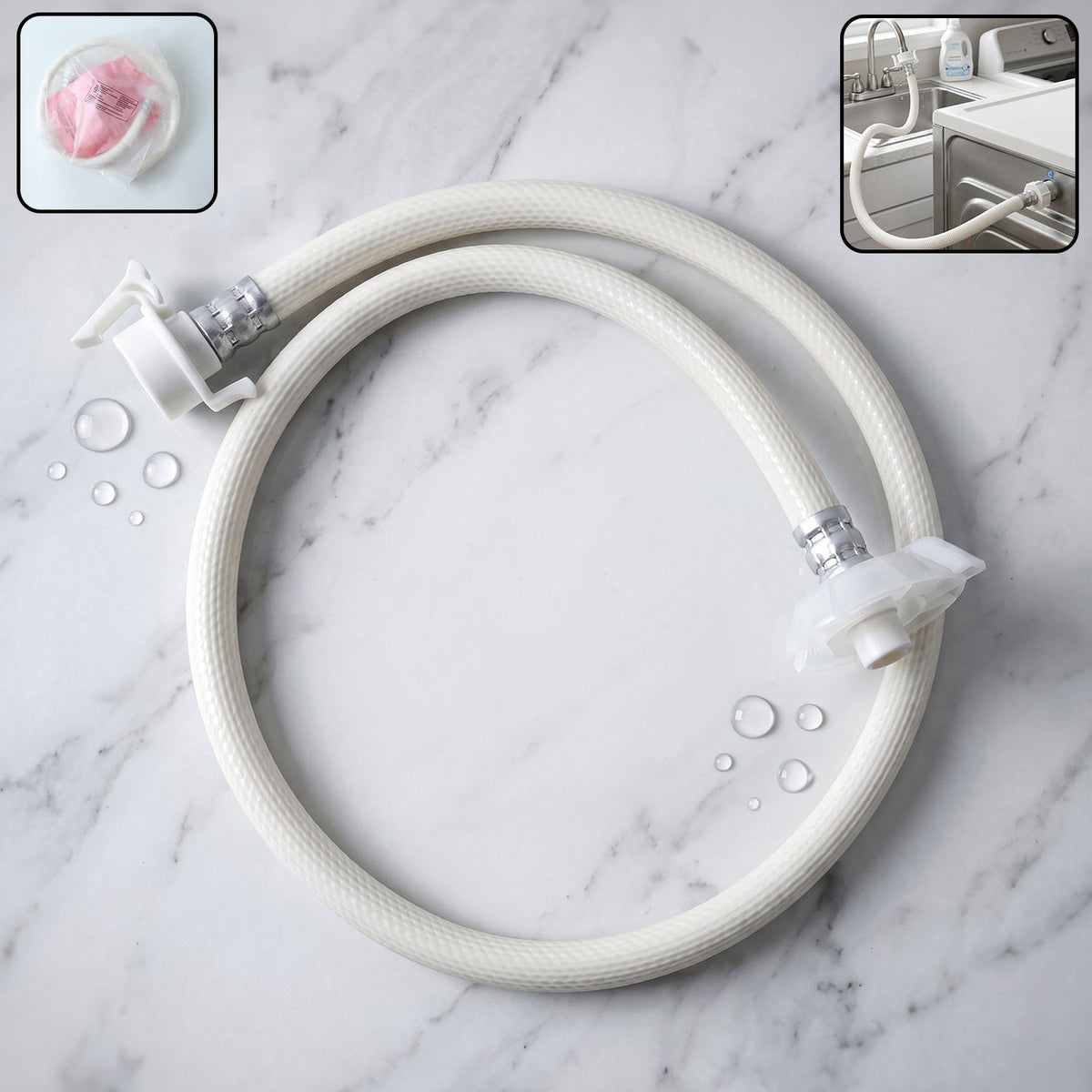 Flexible water inlet pipe 1 metre hose