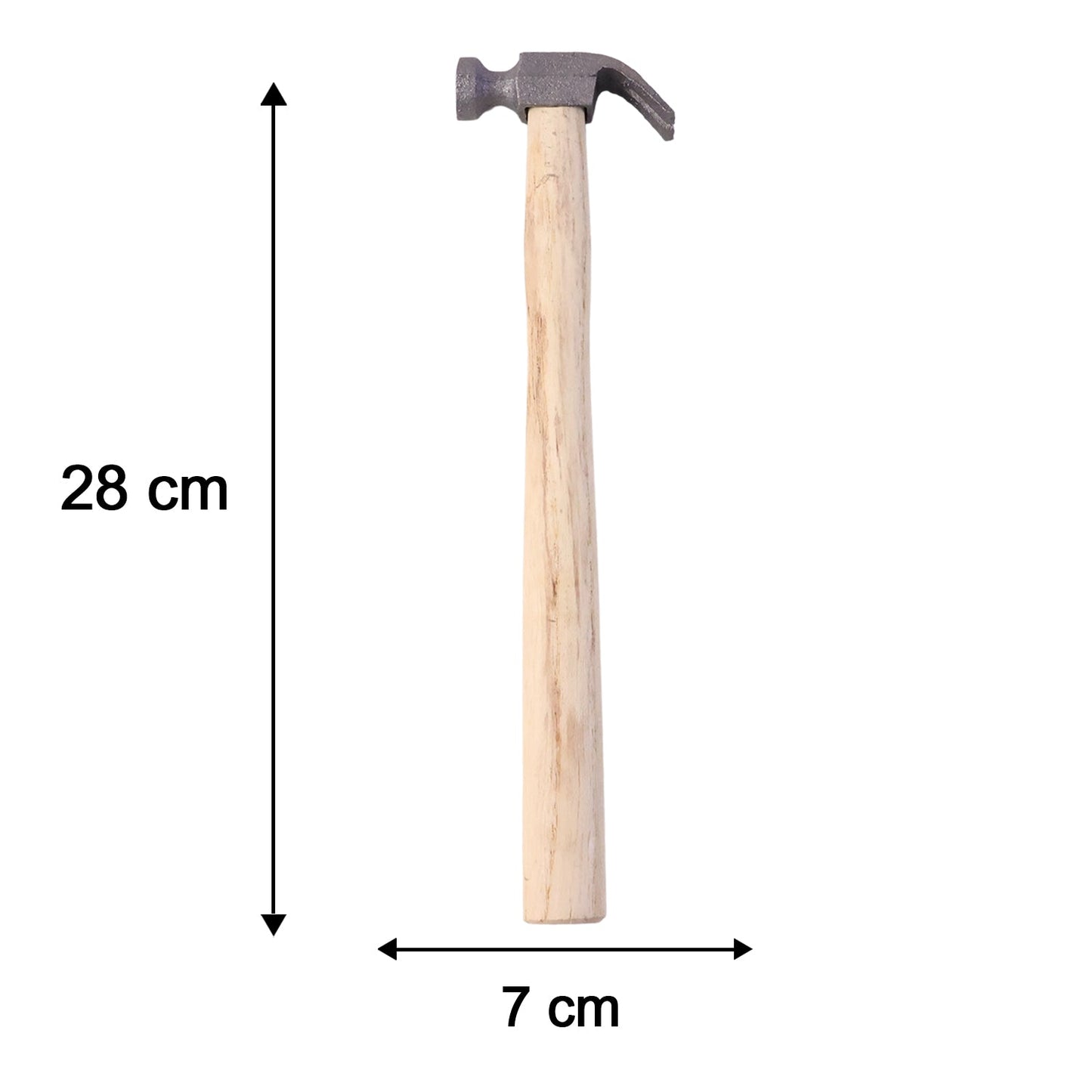 Dimensions of wooden handle claw hammer