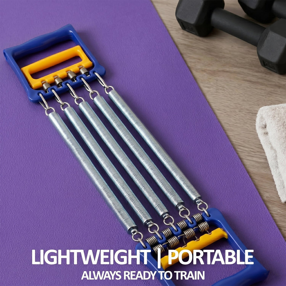 Features of adjustable steel resistance springs on chest expander