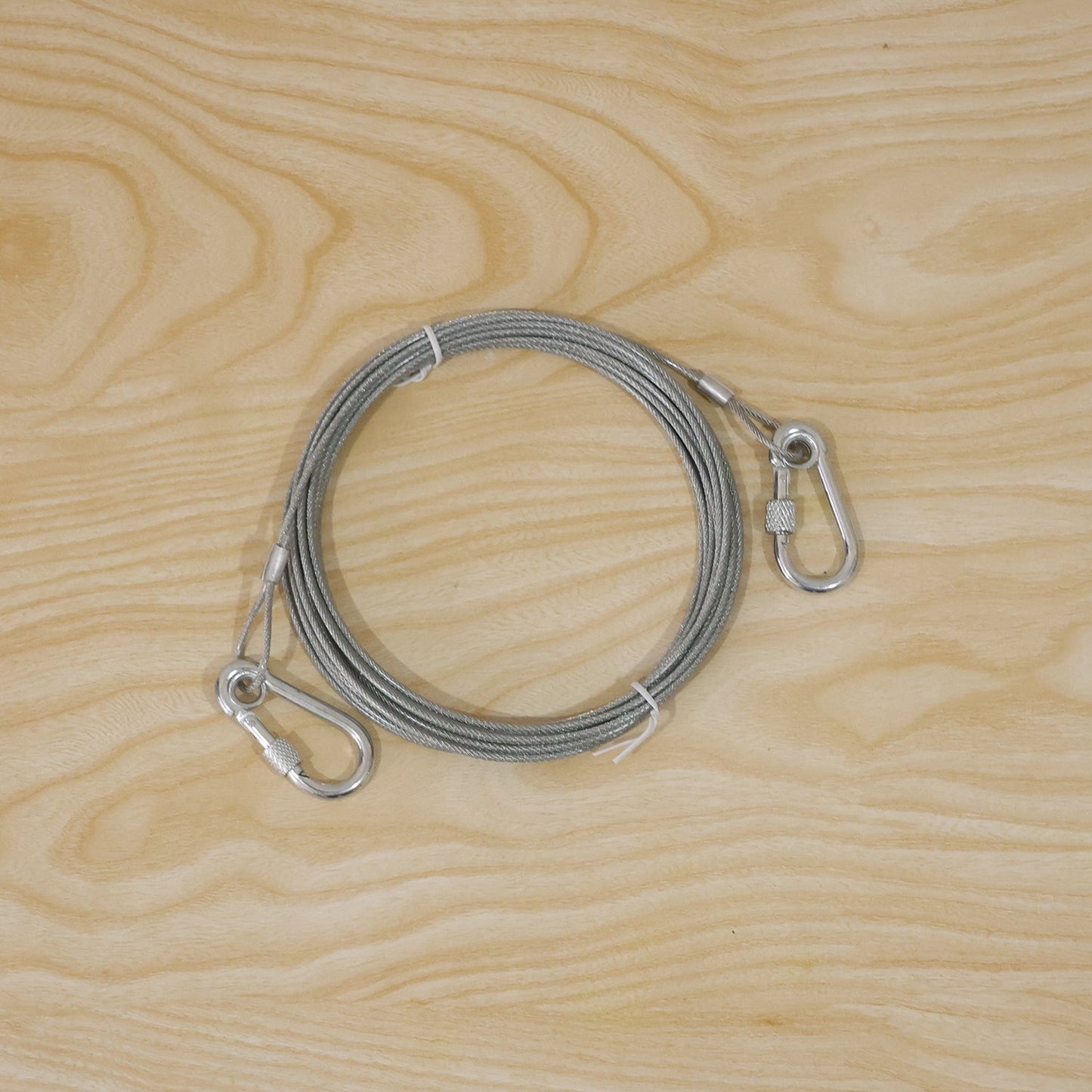 Steel wire rope with hooks live product photo