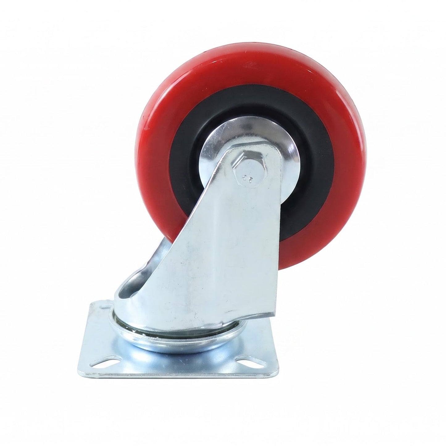 Heavy duty caster wheel on white background