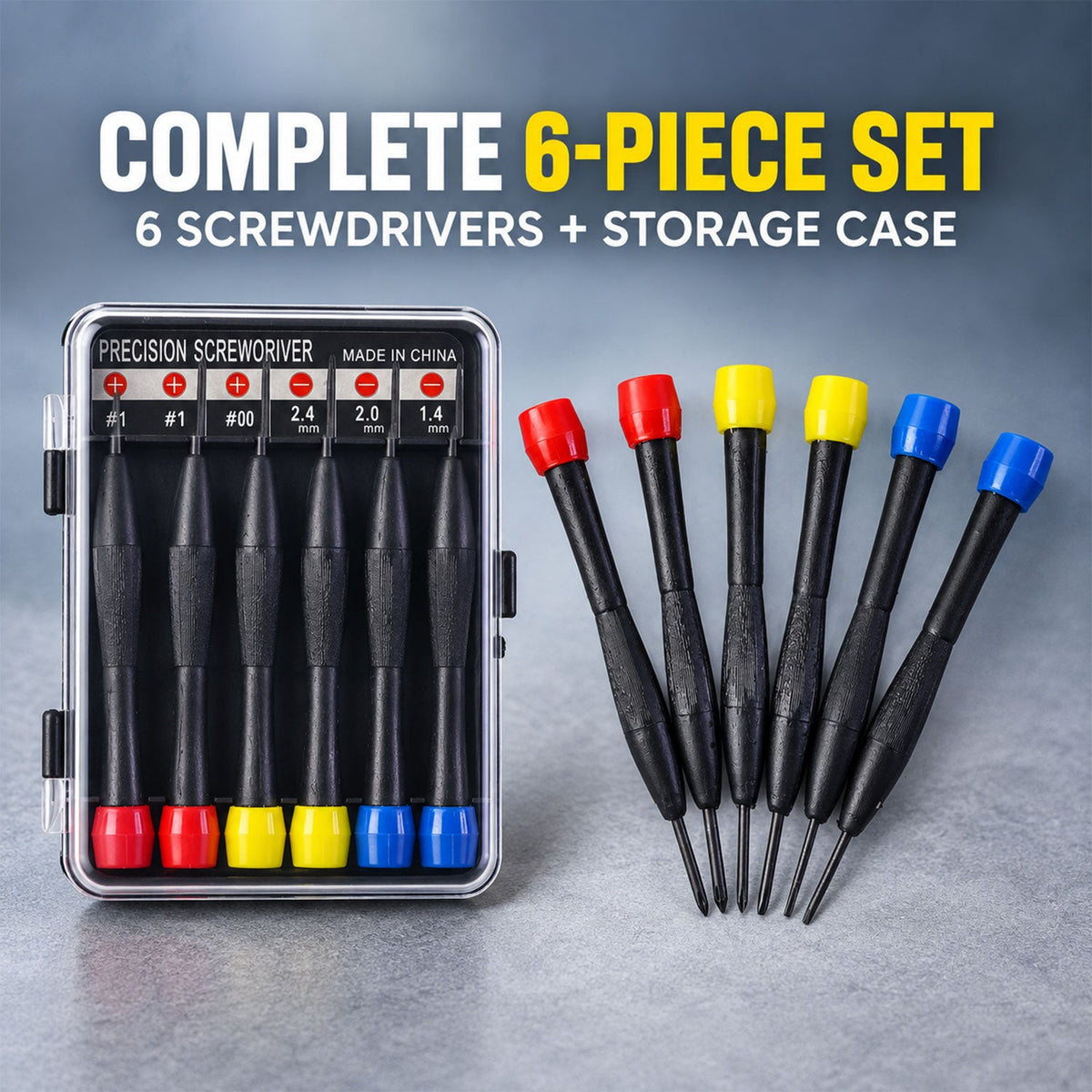 Complete precision screwdriver set
