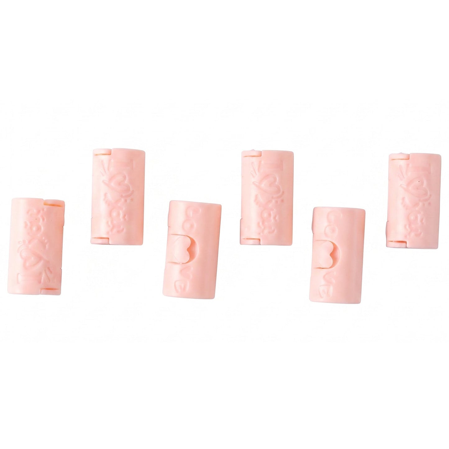 Bed sheet holder clips on white background