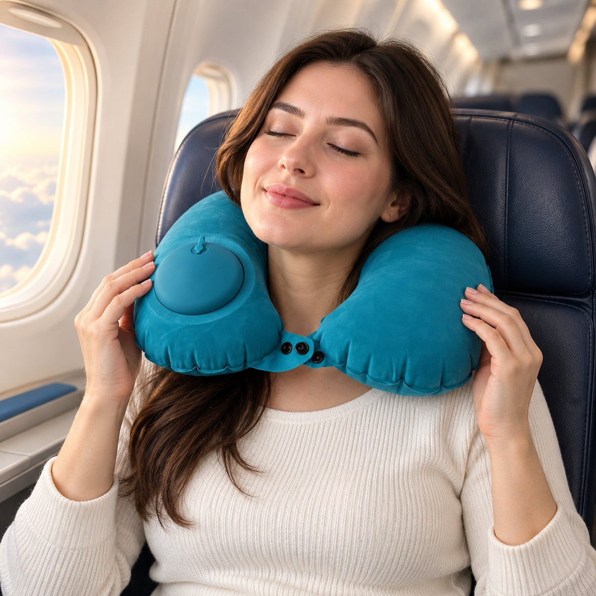 Airplane car neck support pillow