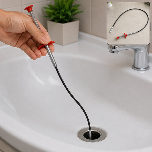 Multifunctional Cleaning Claw Pilpe Cleaner Drainage Block Remover Drain Spring Pipe Dredging Tool, Drain Cleaning Tool for Hair Drain Drain Cleaner Sticks drain pipe clearer (290 Cm)