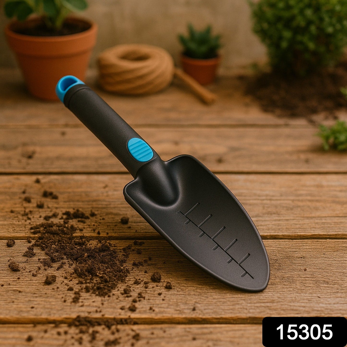 Plastic Heavy Duty Garden Hand Trowel with Measurement Marks (1 Pc / Mix Color)