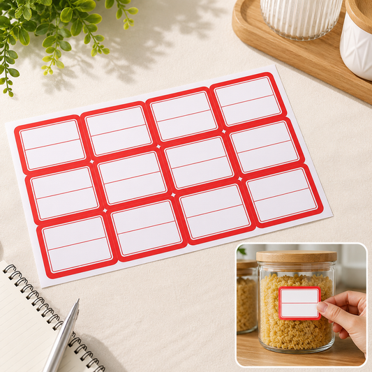 Writable Label Stickers â€“ 50 Sheets