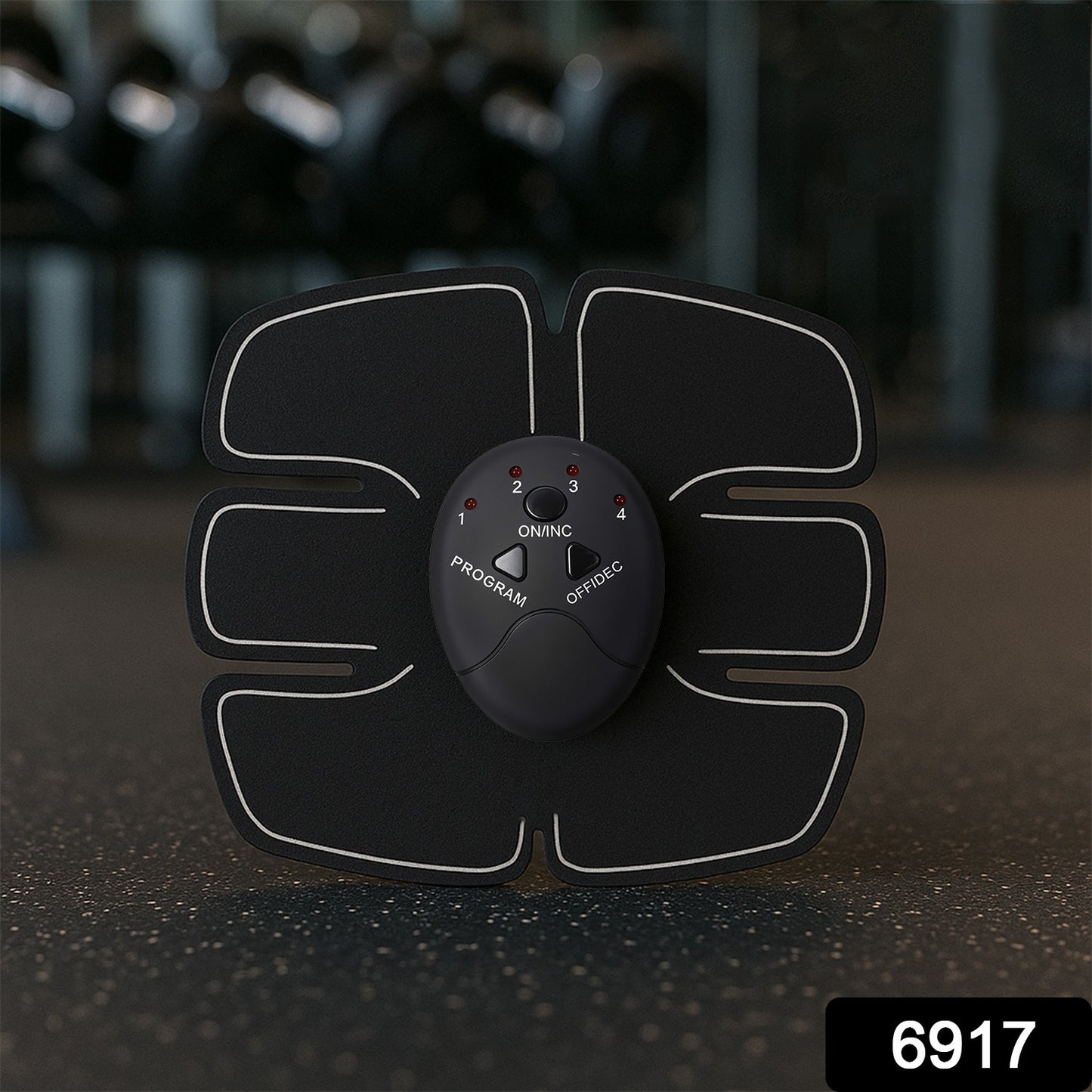 Wireless 6-Pack Abs Stimulator – Rechargeable Vibrating Muscle Exerciser & Body Massager for Abdominal Training