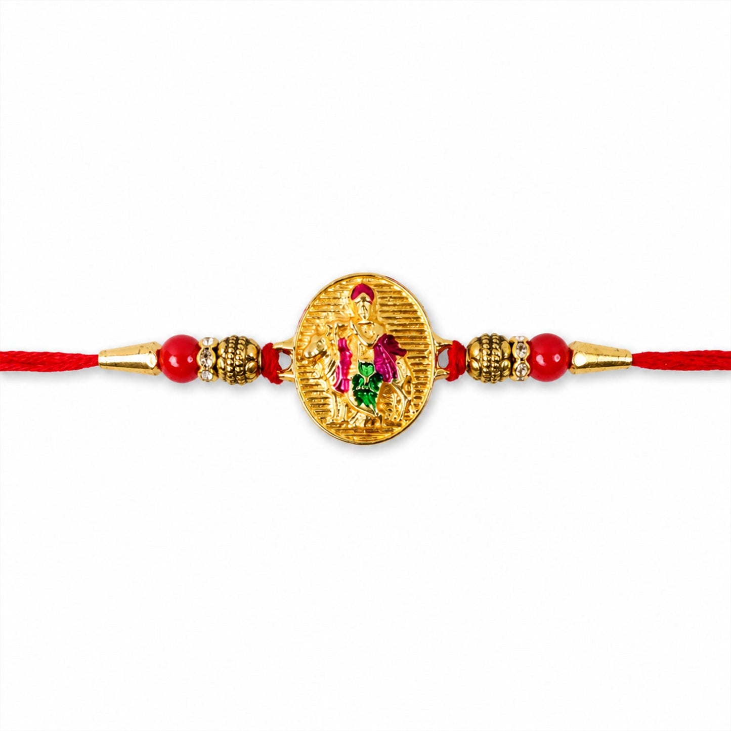 Dwarkadhish Krishna Rakhi displayed on hand for Raksha Bandhan