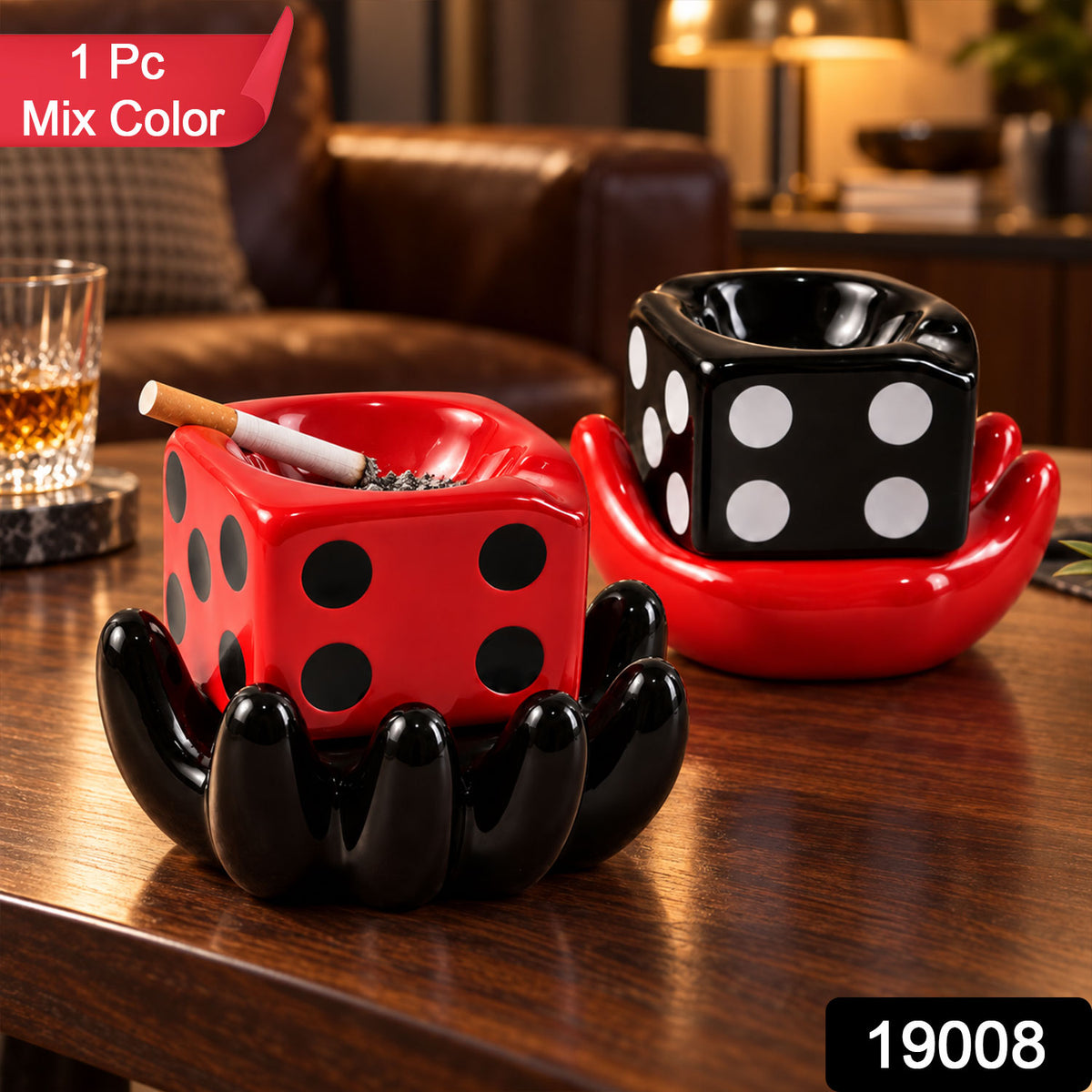 Ceramic Ashtray - Unique and Colourful Smoking Accessory with Retro Vibes - Funky Decor for Smokers and Collectors