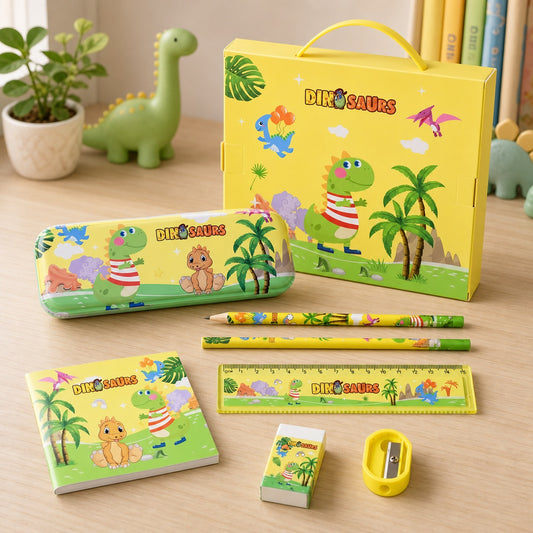 Dinosaur Printed Kids Stationery (Set)