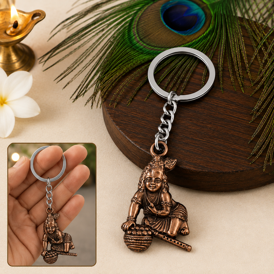 Bal Krishna Crawling Design Keychain (1 Pc)