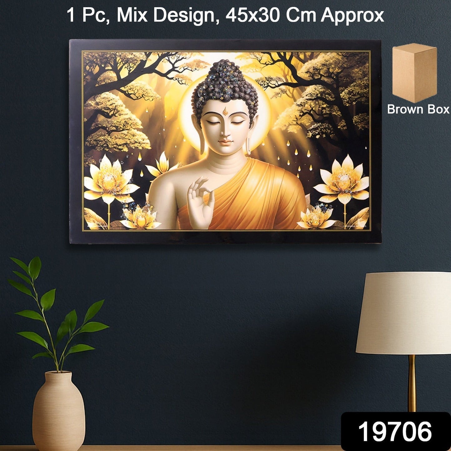 Lord Buddha Wall Painting Frame