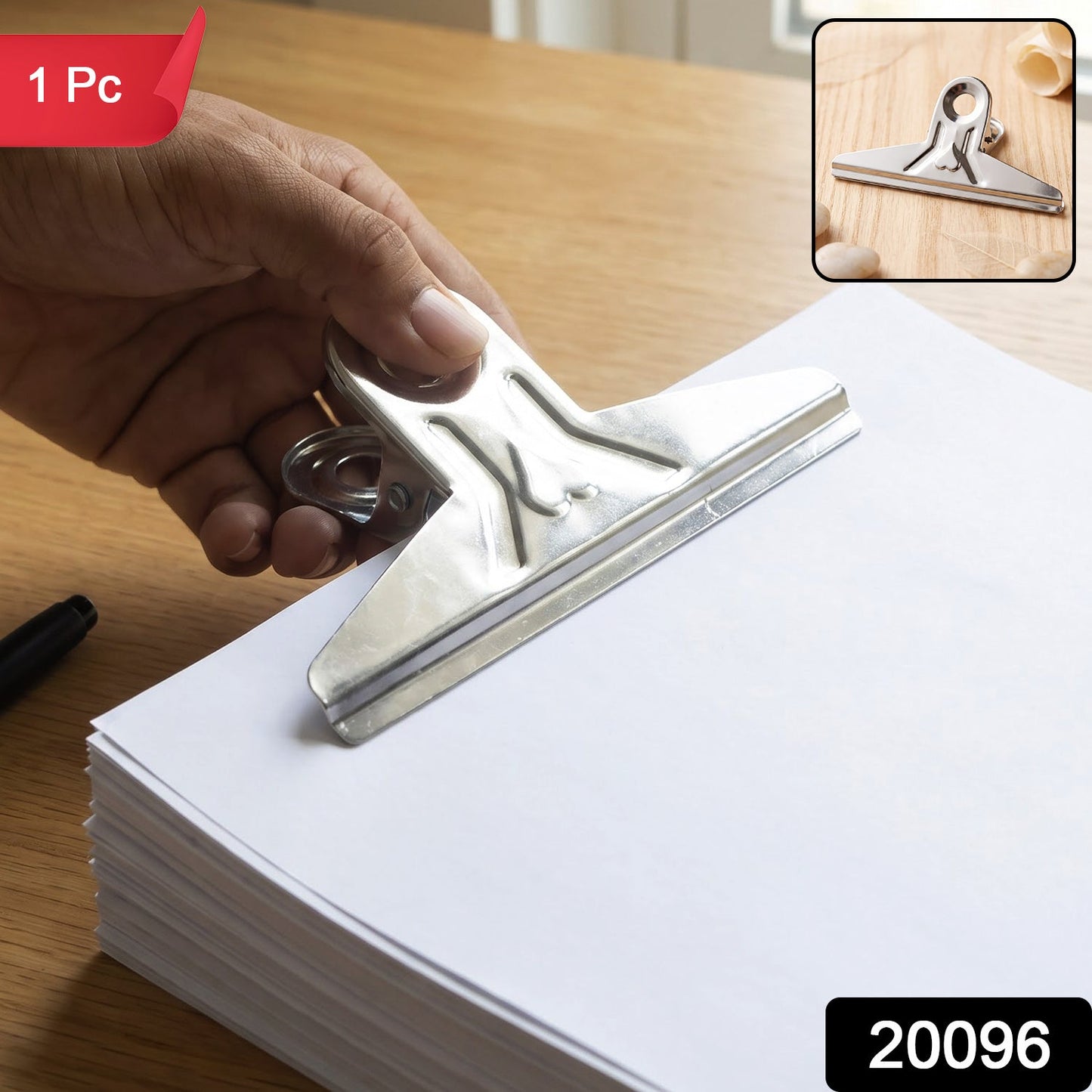 Metal bulldog binder clip, 1 piece