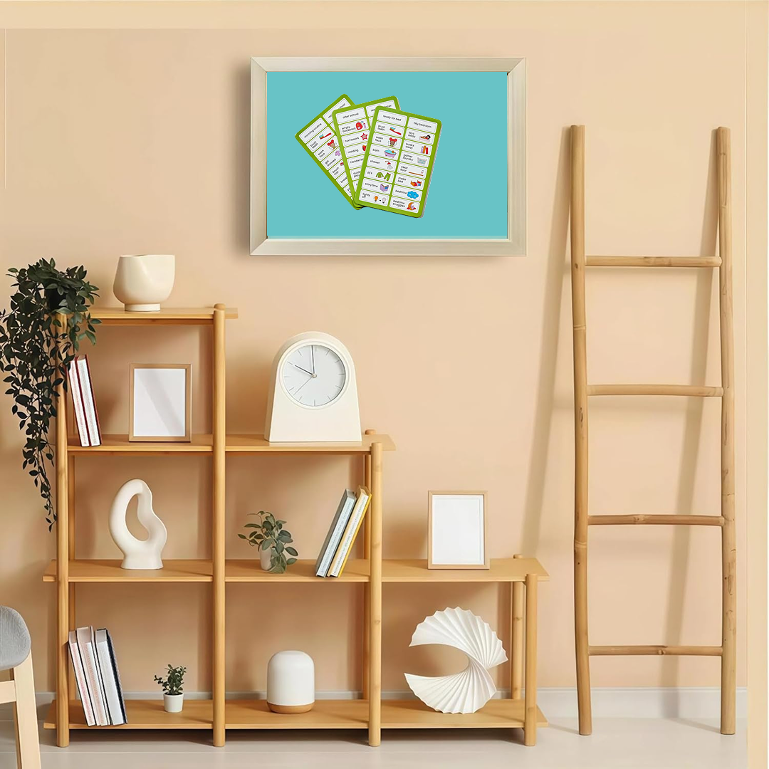 Dry erase routine board