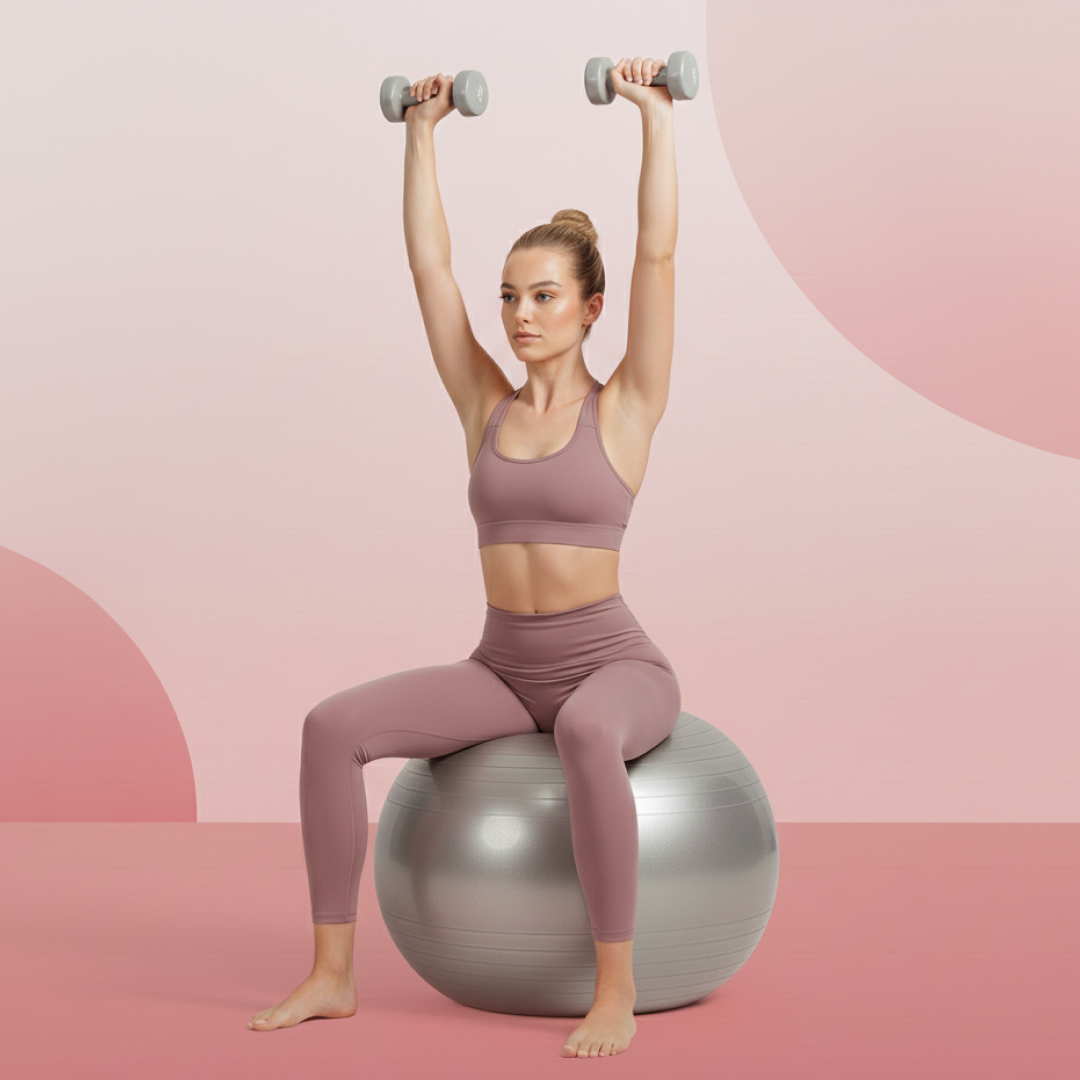 ðŸŽ ðŸŽ Heavy Duty Gym Ball Non-Slip Stability Ball with Foot Pump for Total Body Fitness (Copy)