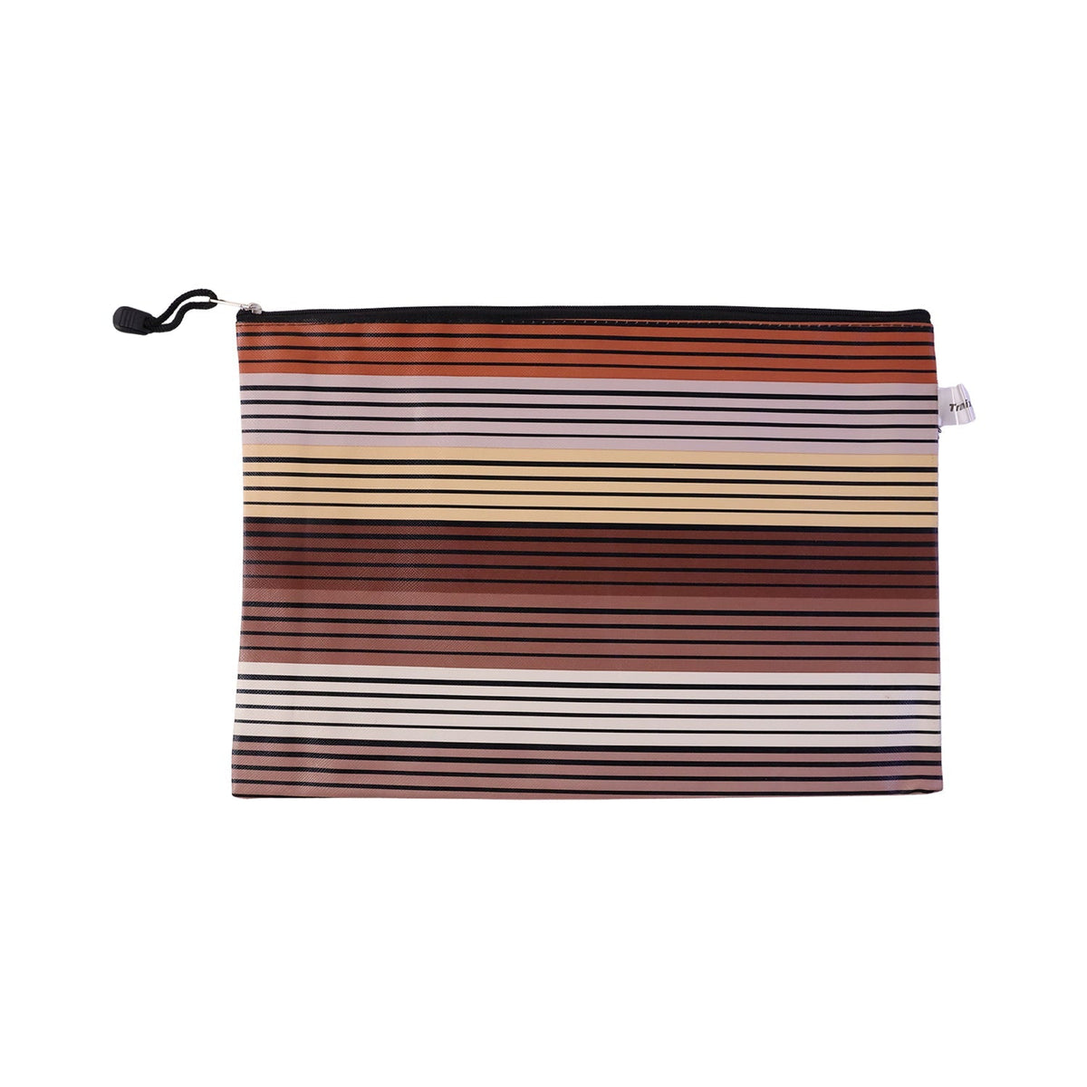 Document pouch zipper detail
