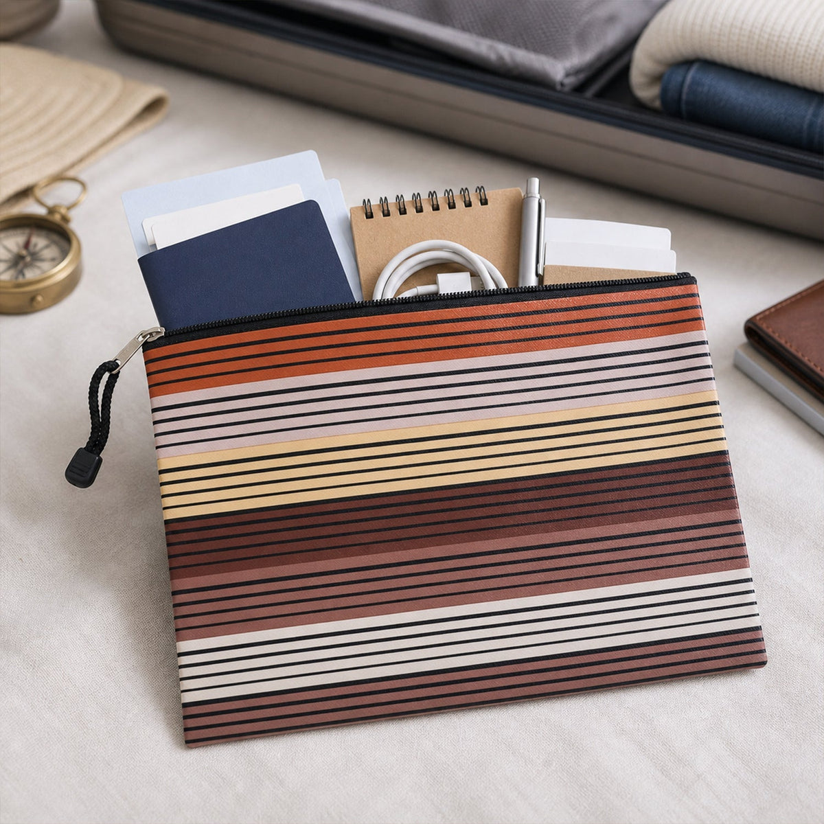 Document pouch white bg