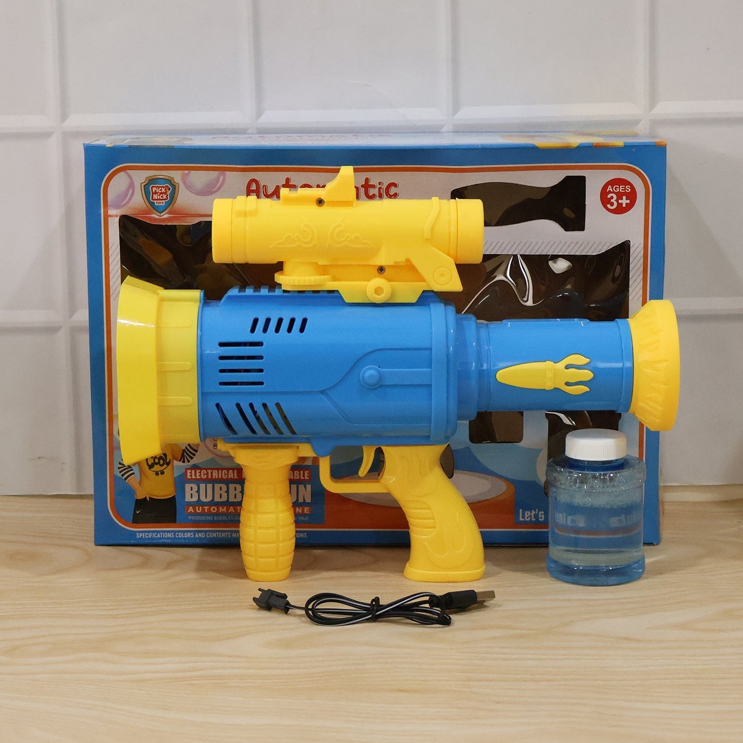 Bubble gun toy gift box packaging