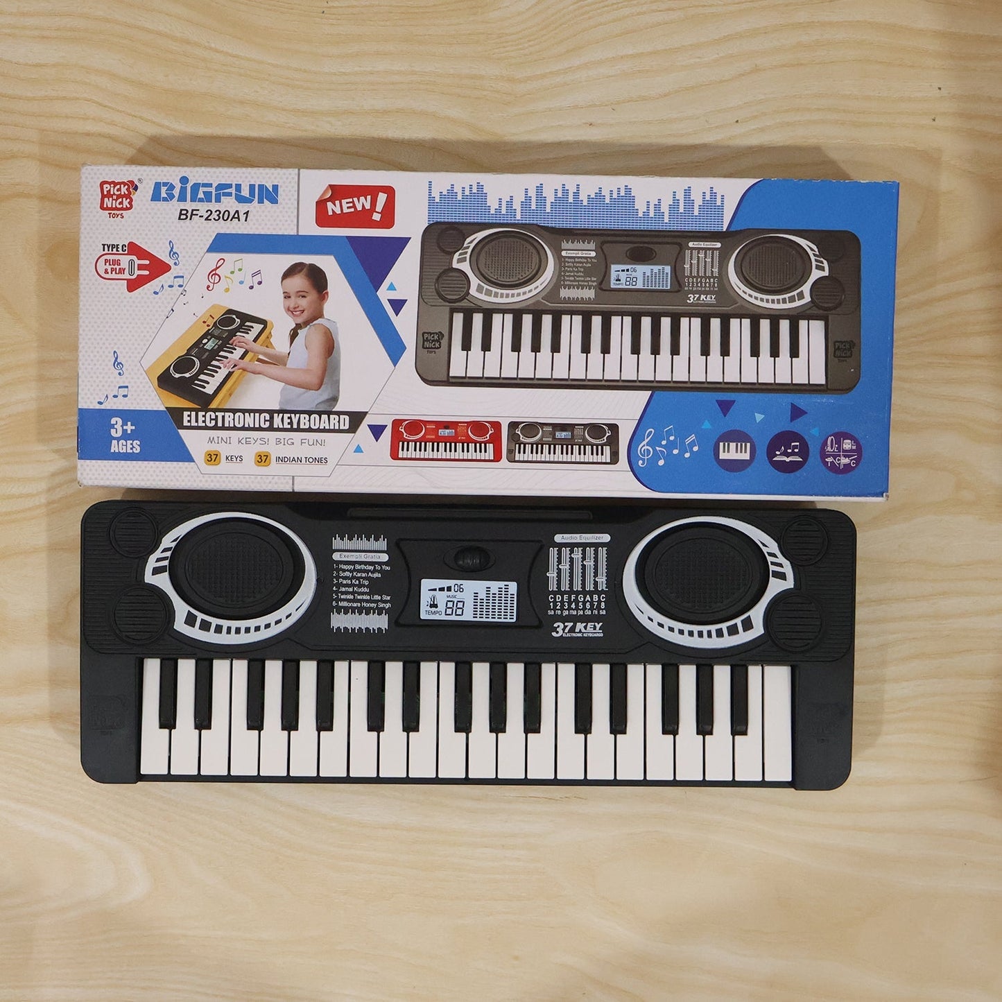 Musical keyboard toy gift box