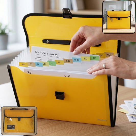 A4 13 pocket file folder office use