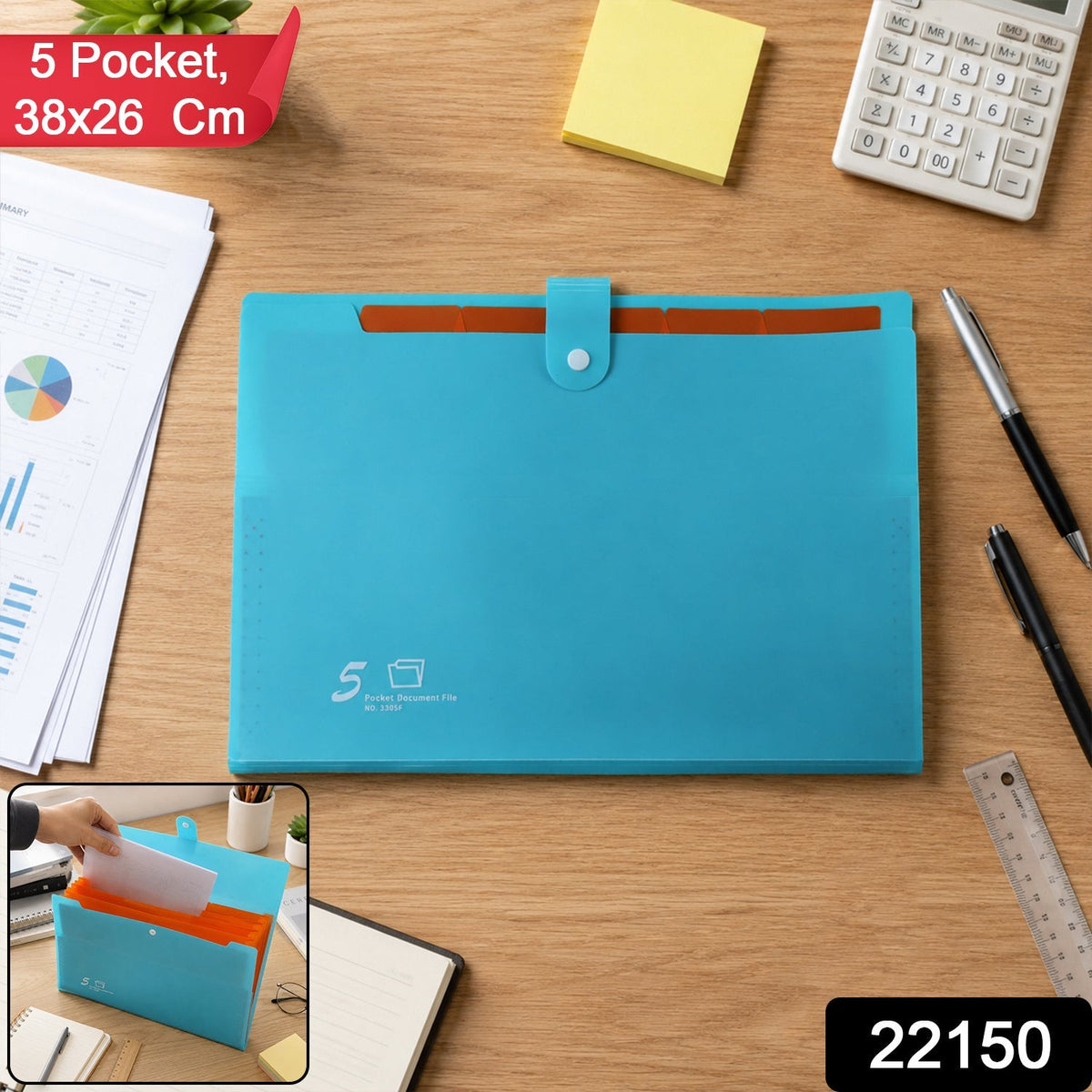 Multi pocket folder pack