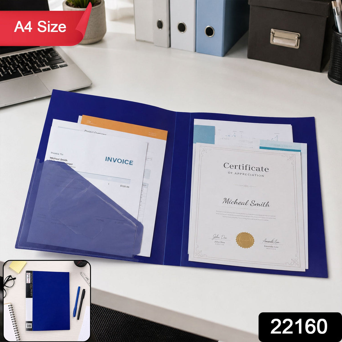 Clip file folder pack