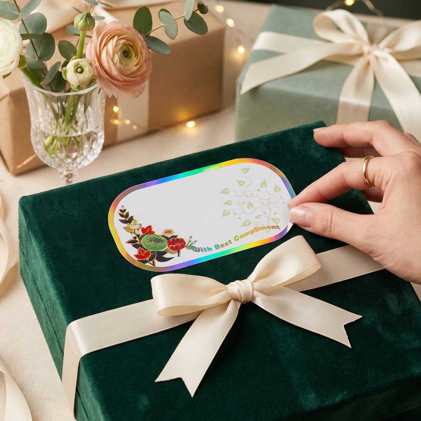 Gift labels packing use