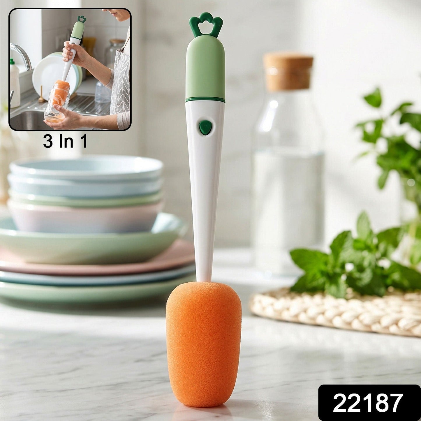 Bottle cleaning brush pack