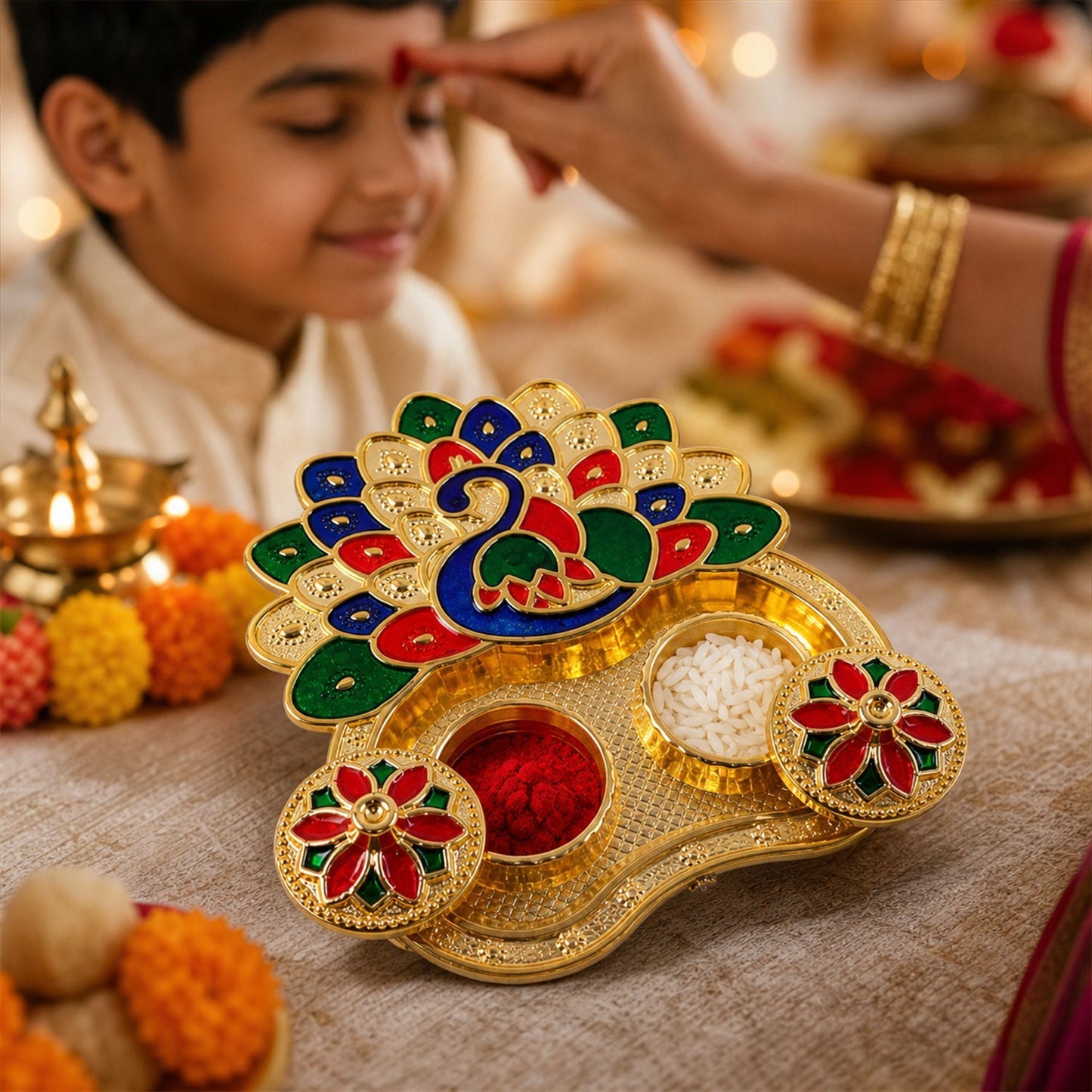 Kumkum holder puja tilak