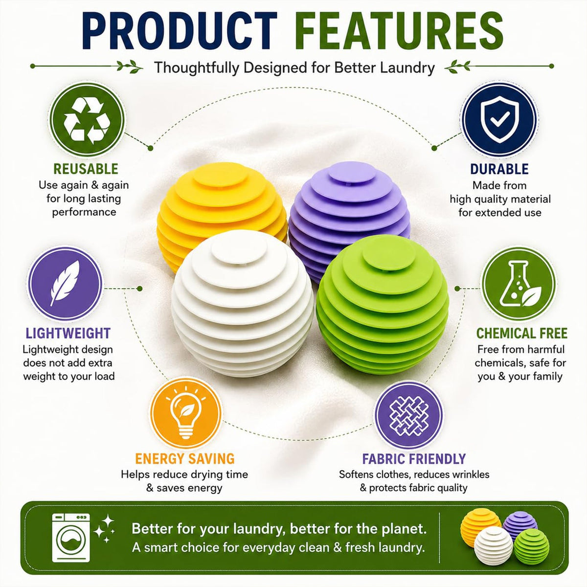 Plastic laundry washing ball product image 11