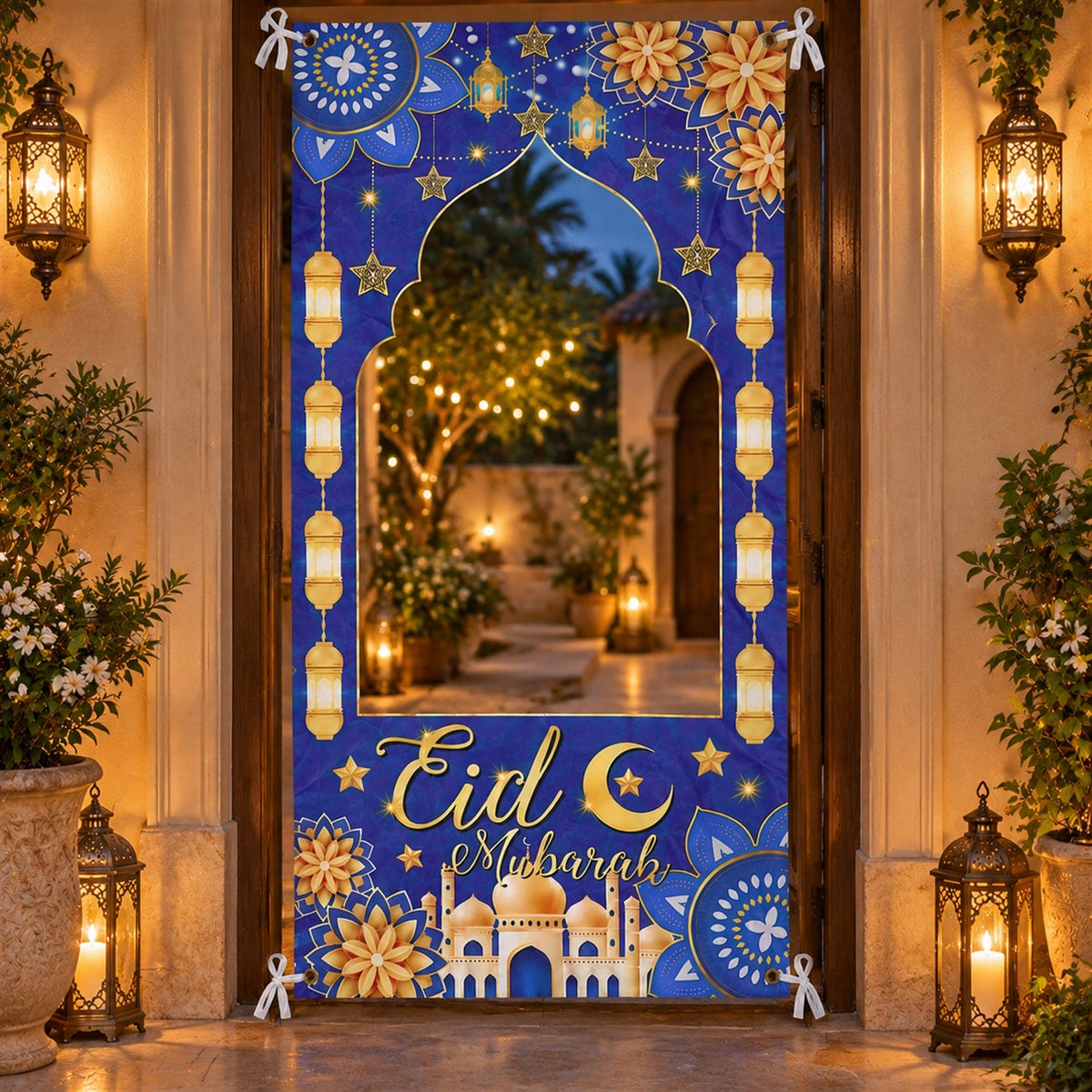 Backdrop curtain pattern detail