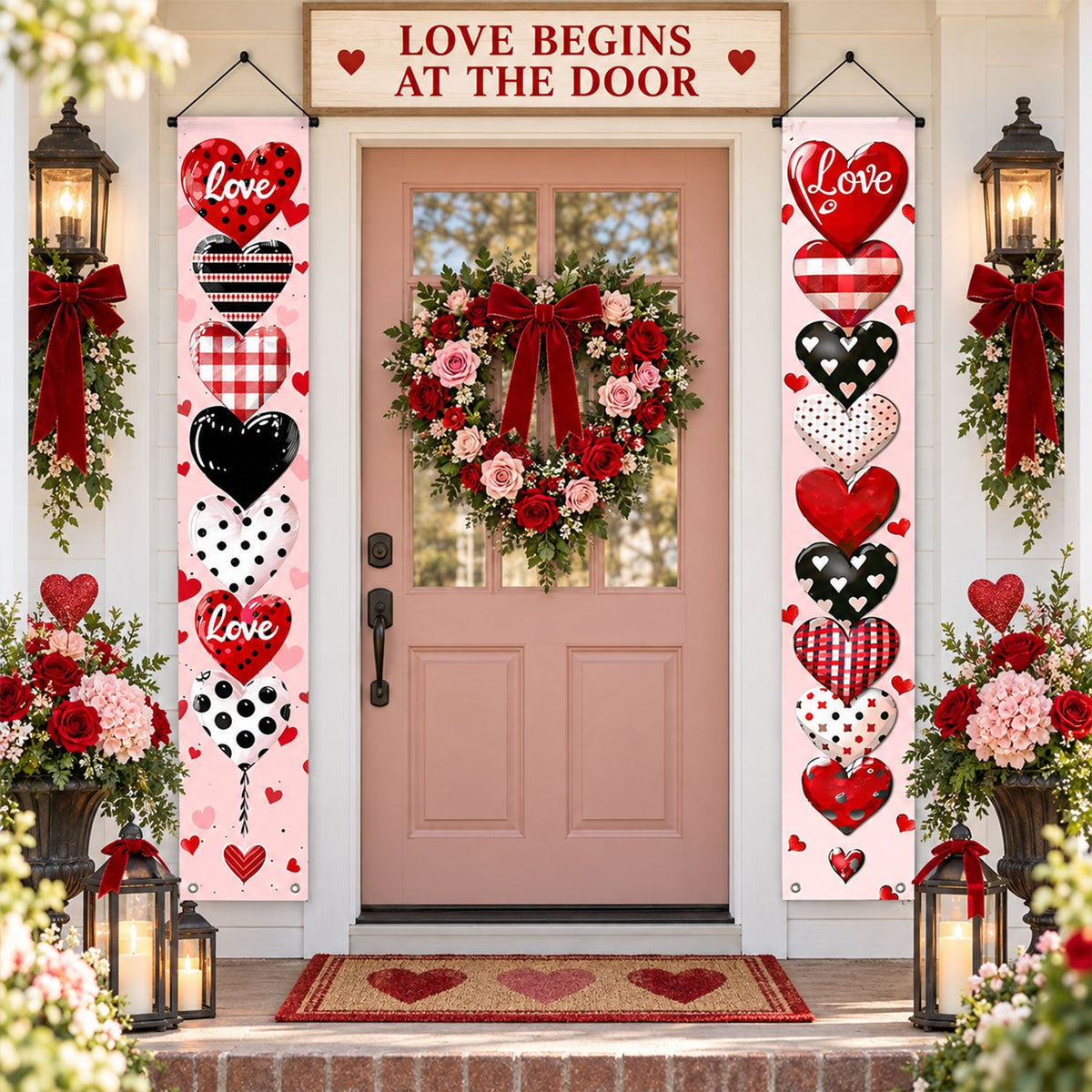 Door hanging backdrop pack