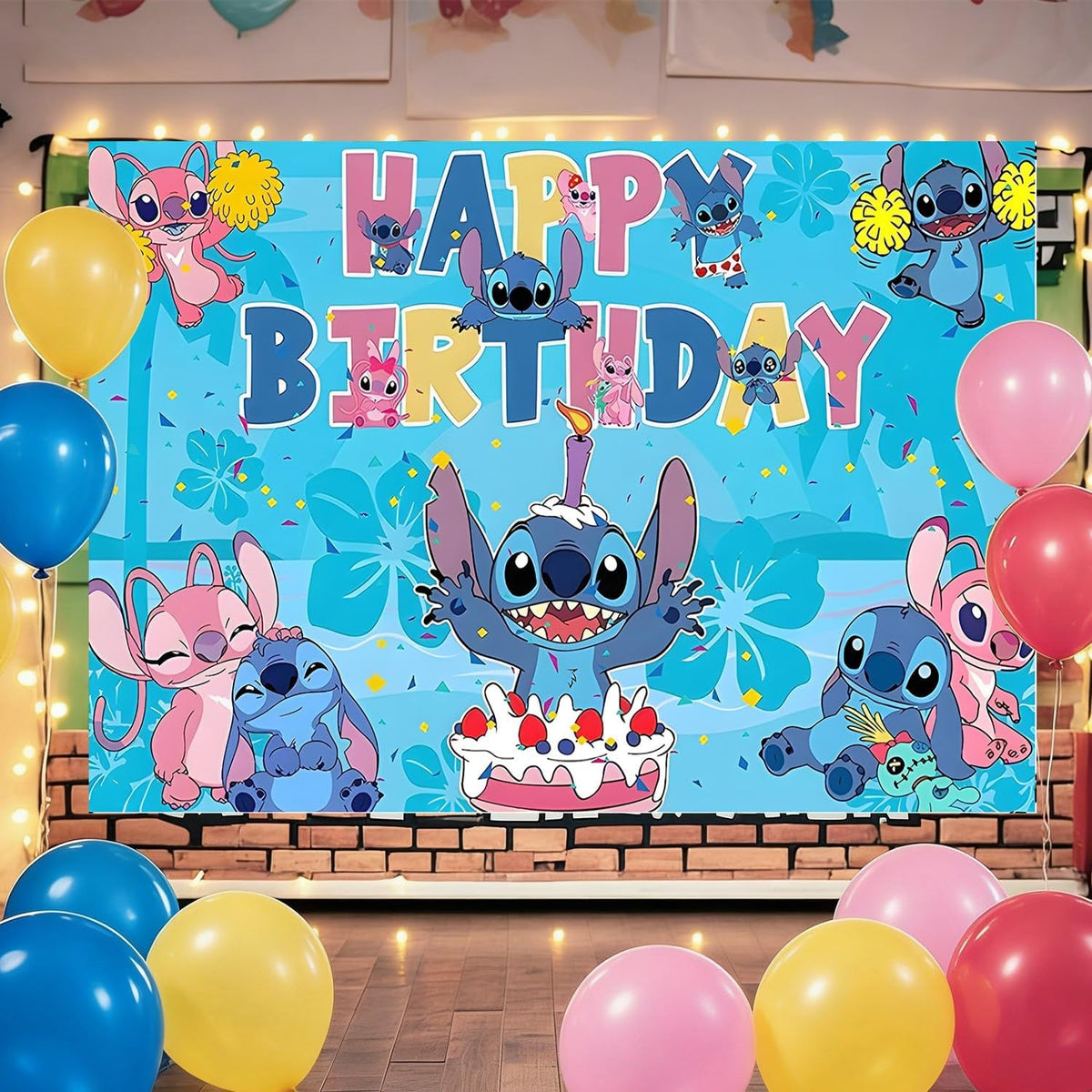 Kids party photo backdrop banner