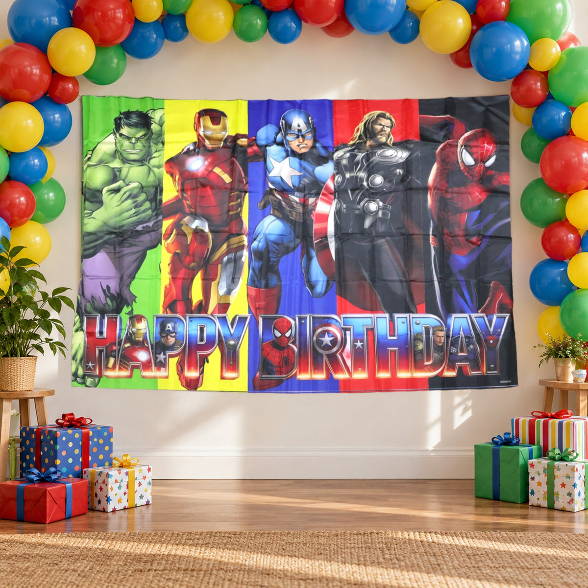 Kids party wall decor banner