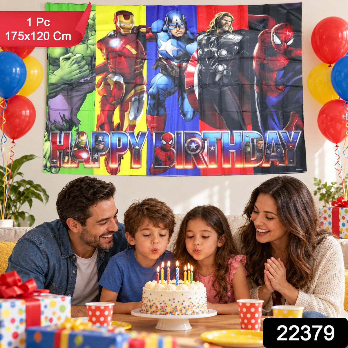 Superhero backdrop curtain pack