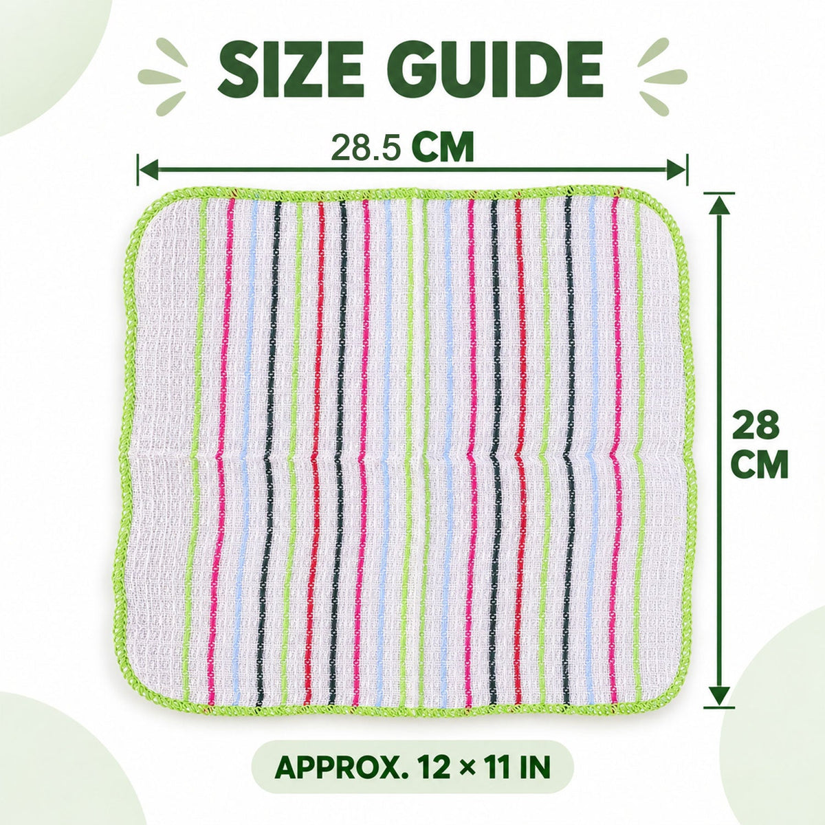 Pack of six checked dish cloths