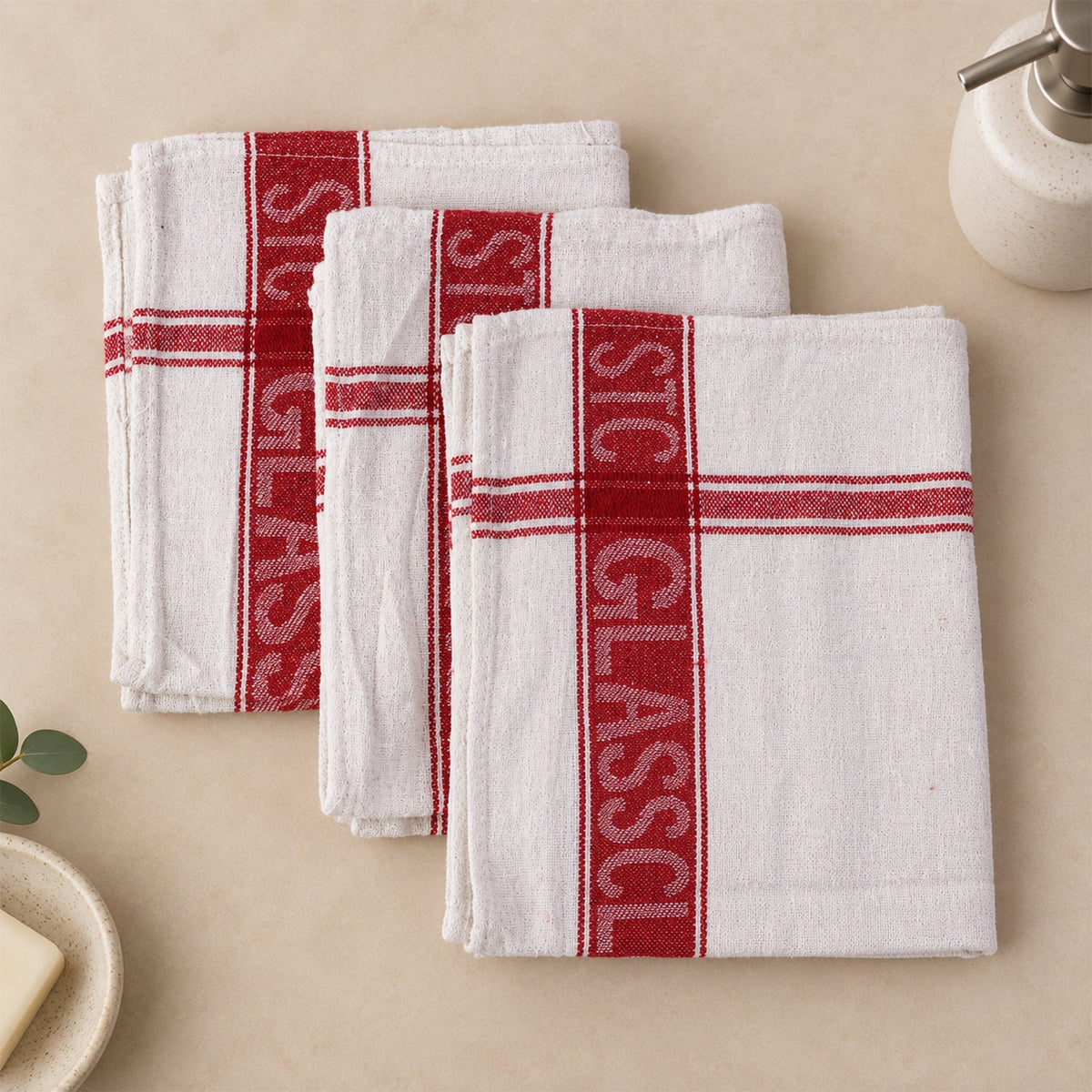 Soft cotton hand towels for kitchen use