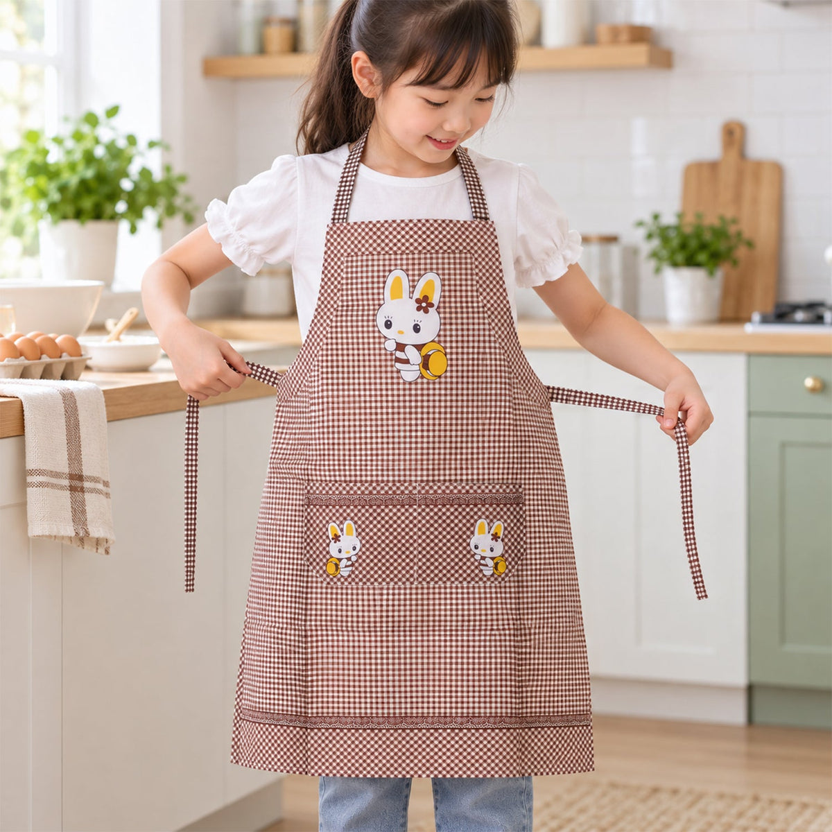Apron strap detail