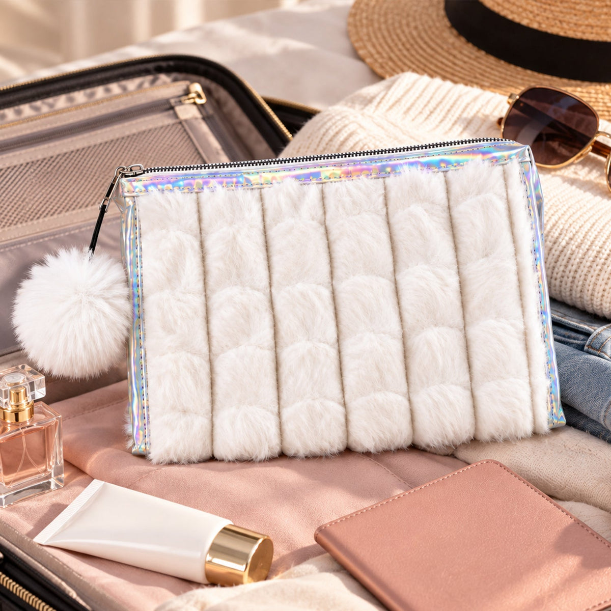Makeup pouch feature view