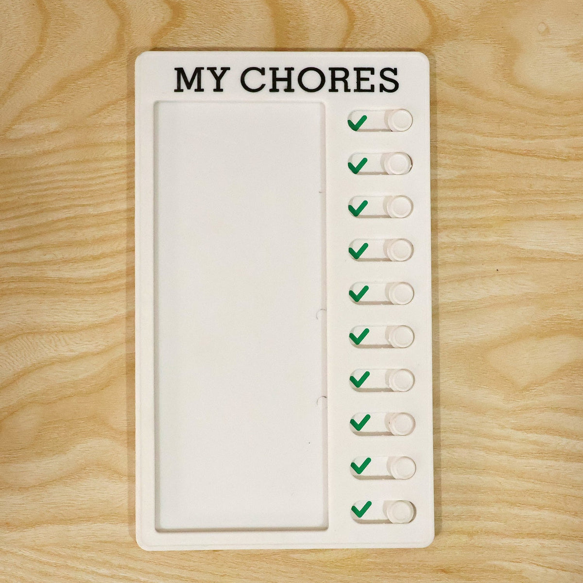 Chores checklist board daily use