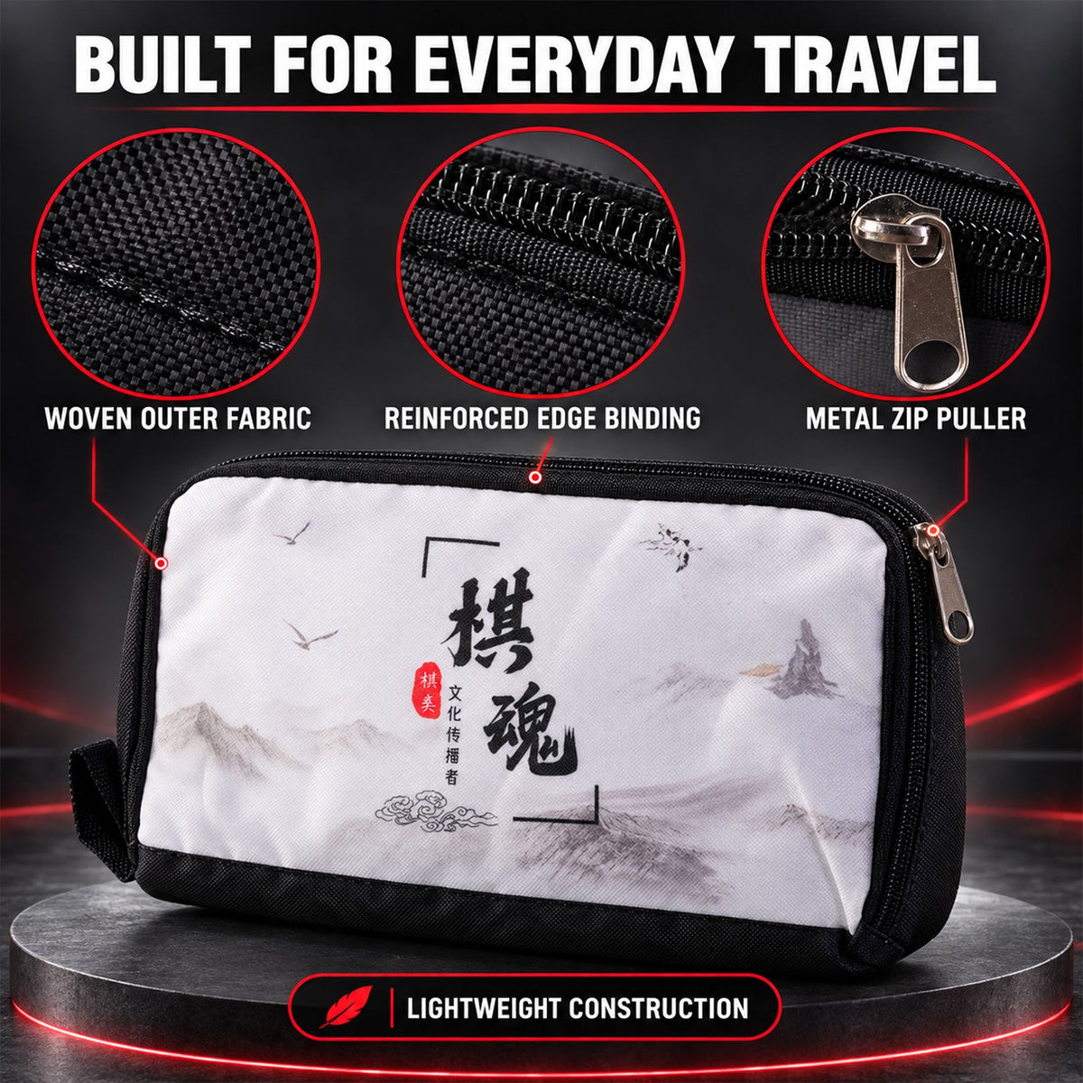 Travel pouch open view